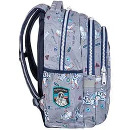 Набір: Рюкзак CoolPack Joy S Indian Zoo 21 л 39х28х15 см S сірий (E29541) + Пенал на блискавці CoolPack Campus Astronaut з органайзером для ручок 23x9x5 см (F062932) - мініатюра 3