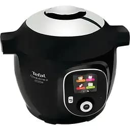 Мультиварка Tefal Cook4Me+ Connect CY855830, 6л, 1600Вт, 6 програм, чорно-срібляста