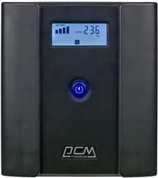 Джерело безперебійного живлення Powercom RPT-1500AP 4 розетки Schuko і дисплей LCD (00210225) - мініатюра 2