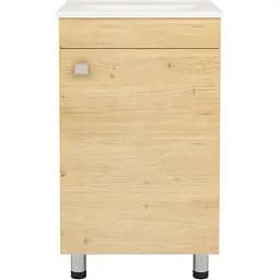 Тумба для підлоги RJ Atlas з умивальником RJ Jenor RZJ510 50 см дуб RJFU005-13OK