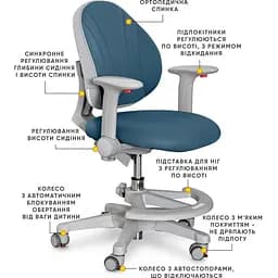 Дитяче крісло Evo-kids Mio-DB (Y-407 DB)  - мініатюра 3