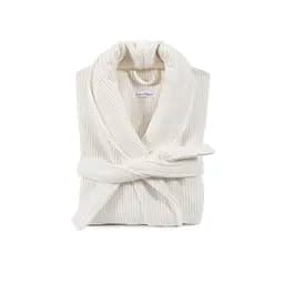 Халат unisex Lotus Home - Bold New Microcotton off white махровый S