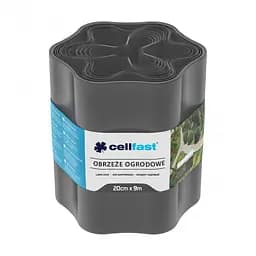 Стрічка газонна бордюрна хвиляста 20смх9м графіт Cellfast sad0001579