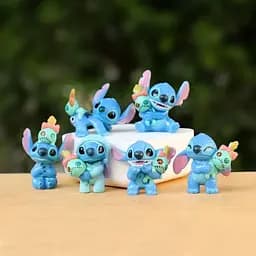 Дитячі фігурки Ліло та Стіч Lilo & Stitch 6 шт - мініатюра 6