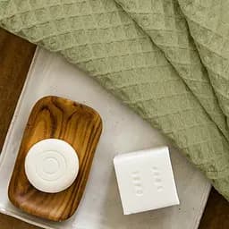 Рушник вафельний Cosas Sage Greek Waffle 30x30 см (Towel_76Sage_GreekWaffle_30x30) - мініатюра 3