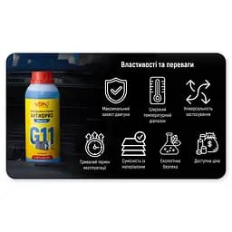 Антифриз Voin G11 концентрат Blue 1 л (VAK-1111) - мініатюра 2