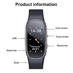 Годинник з диктофоном з активацією запису голосом та MP3 плеєром Nectronix R48, 8 Гб пам'яті (101119-8) - мініатюра 7