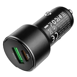 Адаптер автомобільний HOCO Light road dual port digital display car charger Z42 - мініатюра 3