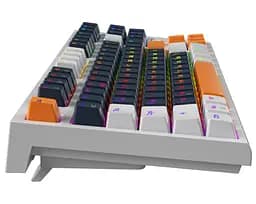 Клавіатура ігрова механічна GamePro GPMK-18 Red Swich Hot-Swap TKL RGB White - мініатюра 3