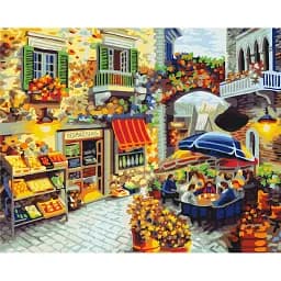 Картина по номерам Brushme Домашний ресторанчик 40x50 см