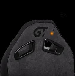 Геймерське крісло GT Racer чорне з темно-сірим (X-8009 Fabric Dark Gray/Black XL) - мініатюра 6