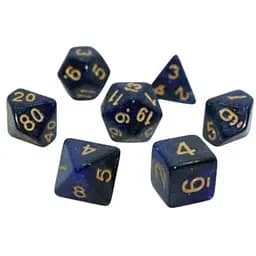 Набір кубиків Galaxy 7 Dice Set - Dark blue , 7 шт. (g7dgala02)
