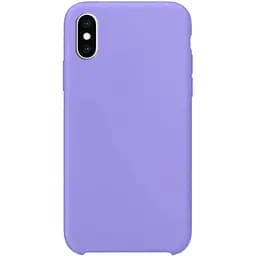 Чохол Silicone Case без Logo AA для Apple iPhone XS Max 6.5" Бузковий / Dasheen