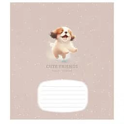 Тетрадь ученическая Школярик Cute friends 012-3292K-1 в клеточку 12 листов