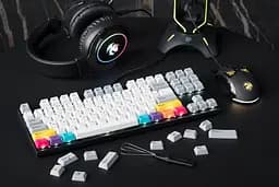 Клавіатура Varmilo APT87 CMYK C-TK Brown WL/USB-A White Led (A92A024D3A5A17A007) - мініатюра 10