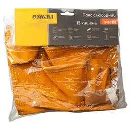 Пояс слюсарний (шкіряний) Sigma 12 кишень 9450351 - мініатюра 3