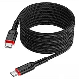 Кабель для заряджання HOCO X59 Type-C to Type-C Victory 60 W data cable 2 м Чорний