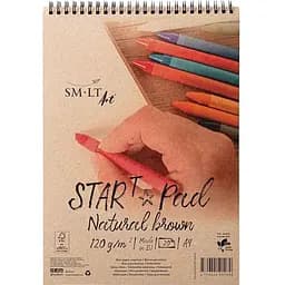 Альбом для эскизов на спирали SM-LT Art STAR T (Kraft) А4 125г/м2 20л коричневый цвет