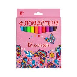 Дитячі Фломастери "Картон" COLOR-IT 950-12 12 кольорів Вид 2