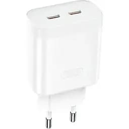 Зарядний пристрій XO L105 35 W 2 порти Dual Port Fast Charger Type-c адаптер блок