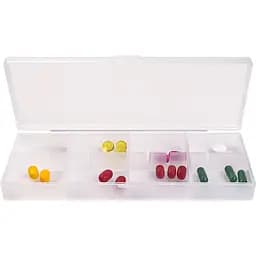 Органайзер МВМ My Home PC-08, 8 отделений 16.8х6.5х2 см прозрачный (PC-08 T)