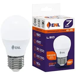 Лампа светодиодная ENL G45 7 Вт 4100К Е27 (G45E277ENLN)