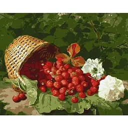 Картина за номерами Ideyka Кошик з полуницею ©William Hammer KHO5662 40х50 см
