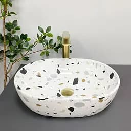 Умивальник VBI Modena S terazzo glossy накладний VBI-012004, Цветной