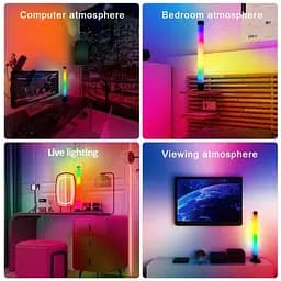 Настільна LED лампа RGB 5V Panel 2 Single side Bluetooth dual pack USB with app Black - мініатюра 2