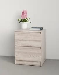 Приліжкова тумба MebelStar Нео 40x43x53 см Аляска сірий (MBS-1185)