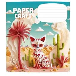Зошит учнівський "Paper craft" 012-3354K-1 в клітинку, 12 аркушів