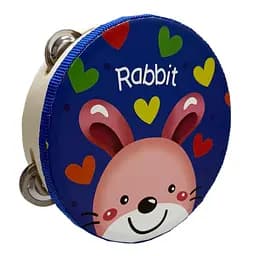 Деревянная игрушка Бубен "Зайчик" Bambi MD 0367-54 диаметр 15 см