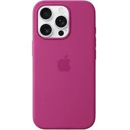 Чохол Epik SilIcone Case with MagSafe and Animation [Colorless] для iPhone 16 Pro Fuchsia