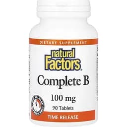Комплекс витаминов группы B Natural Factors Complete B 100 мг 90 таблеток