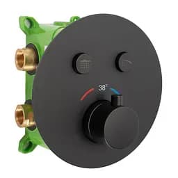 Душова система прихованого монтажу Rea Miler box black matt REA-P6713, Чорний матовий - мініатюра 2