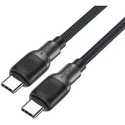 Кабель Acefast C10-03 Type-C to Type-C 3A 60W 1.2 м silicone zinc connectors чорний