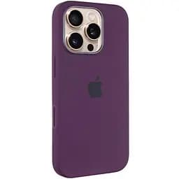 Чохол Epik Silicone case AAA with Magsafe and Animation button для Apple iPhone 16 Pro 6.3 Plum