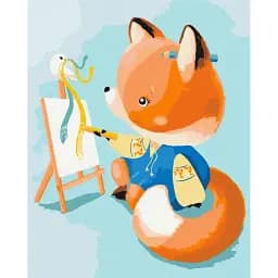 Картина по номерам Brushme Лисичка - украинка ©Екатерина Валерьева 40x50 см