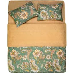 Комплект постельного белья Ardesto Gloria сатин двуспальный евро бежевый (ART2022BB)