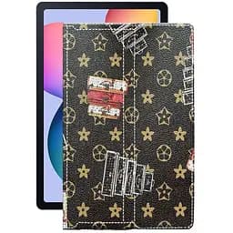 Чохол StatusCASE з екошкіри для планшету Samsung Galaxy Tab S6 lite Луі-Вітон-коричневий