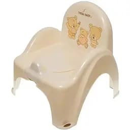 Горщик-крісло дитячий антиковзкий Tega Baby Teddy Bear beige