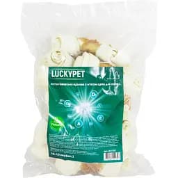 Кістка баварська вузлова Lucky Pet №2 L з м'ясом курки 10-12 см 15 шт.