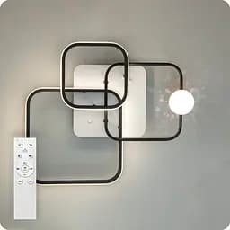 Люстра світлодіодна 517 Dlight з пультом 50 Вт Білий+Чорний (02050)