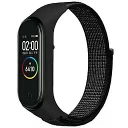 Ремешок для фитнес браслета BeCover Nylon Style для Xiaomi Mi Smart Band 7 Black (707655)