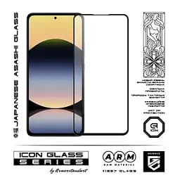 Захисне скло для Xiaomi Redmi Note 14 4G, Icon, 2.5D загартоване скло, повне проклеювання, глянсове, удароміцне, з олеофобним покриттям, сумісне з чохлами, міцність 9H, проста установка, ArmorStandart (ARM79673) - мініатюра 2