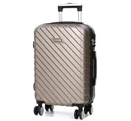 Валіза маленька S ABS-пластик Madisson Snowball 03403 58х38х23см 35 л Шампань