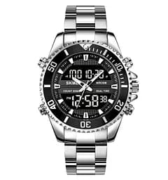 Наручний годинник чоловічий Skmei 1850 Silver Black, 1850SIBK (18422)