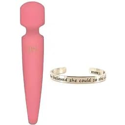 Вібромасажер Rianne S: Bella Mini Wand Coral 10 режимів роботи медичний силікон