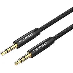 Кабель мультимедийный 3.5mm M to 3.5mm M 1.0m fabric black Vention (BAGBF)