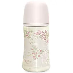 Пляшечка Suavinex Poetry фізіологічна соска середній потік 270 мл світло-рожева (308969)